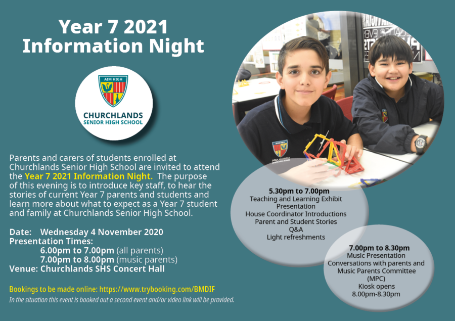 Year 7 2021 Information Night